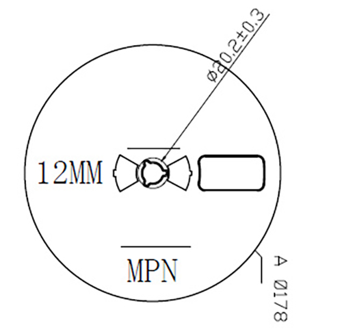 7in × 12mm-פּלאַסטיק-שפּול-צייכענונג